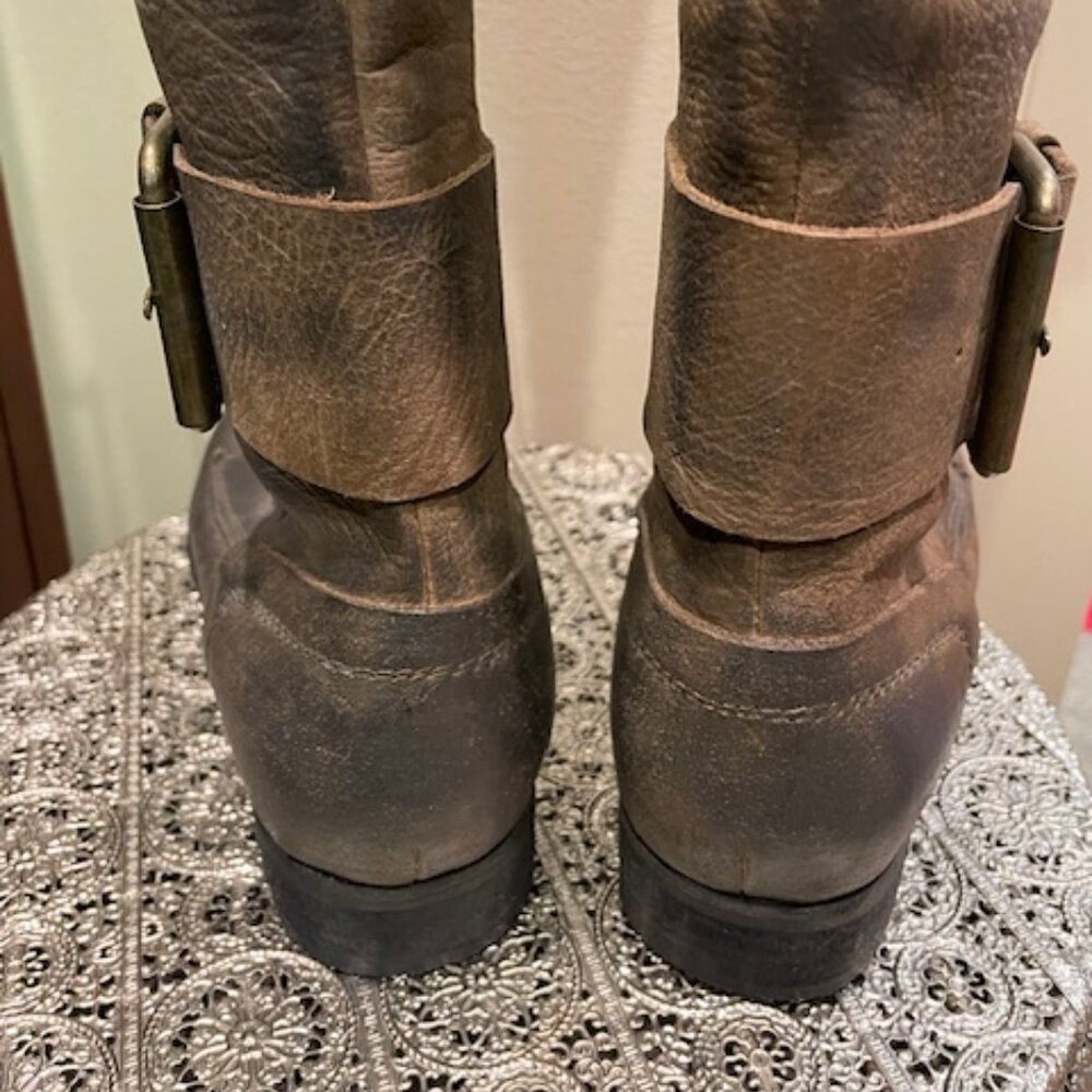 Jeffrey Campbell Ibiza Tall Lace Up Leather Boot 8 - Picture 4 of 6